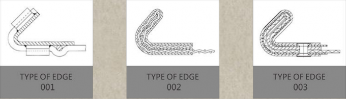 ক্ষয়রোধী 316l লক ক্রিম্প ওয়্যার মেশ 300 মাইক্রোন 12.8 মিমি হোল হেভি ডিউটি 4