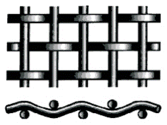 ক্ষয়রোধী 316l লক ক্রিম্প ওয়্যার মেশ 300 মাইক্রোন 12.8 মিমি হোল হেভি ডিউটি 0