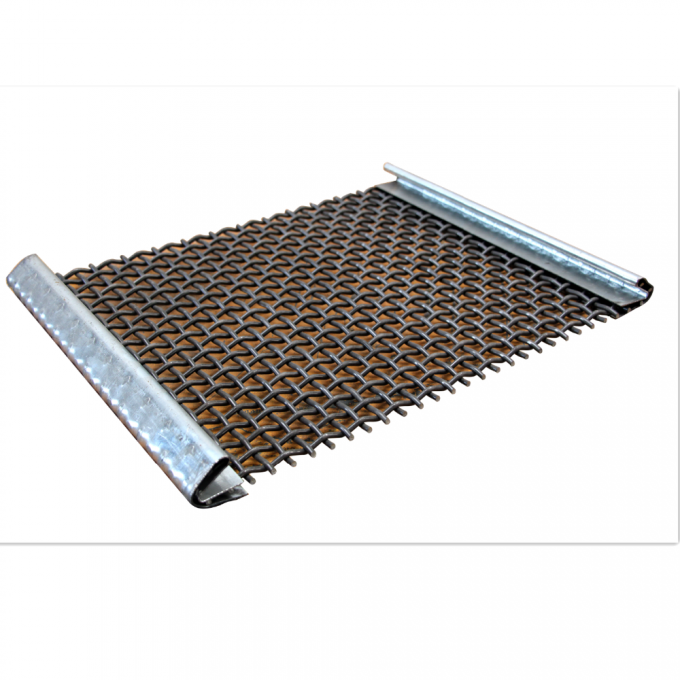 ক্ষয়রোধী 316l লক ক্রিম্প ওয়্যার মেশ 300 মাইক্রোন 12.8 মিমি হোল হেভি ডিউটি 10