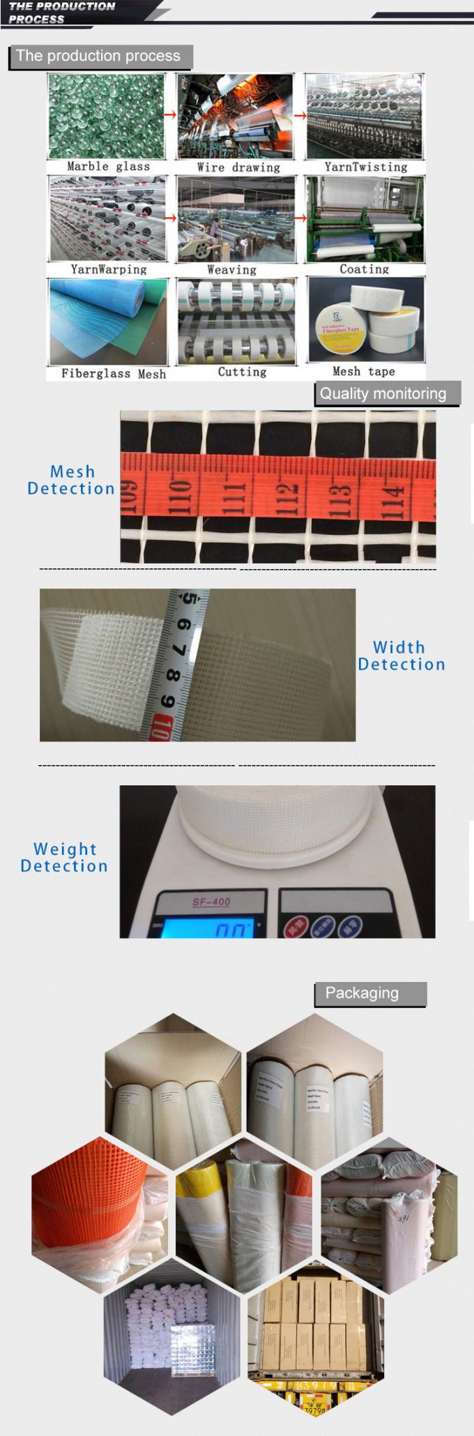 উচ্চ তাপমাত্রা ফাইবারগ্লাস জাল ১০x১০ জাল ৮০ গ্রাম/বর্গমিটার তির্যক বুনন 6